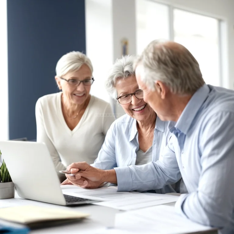 Equipo de Retiris asesorando un cliente senior